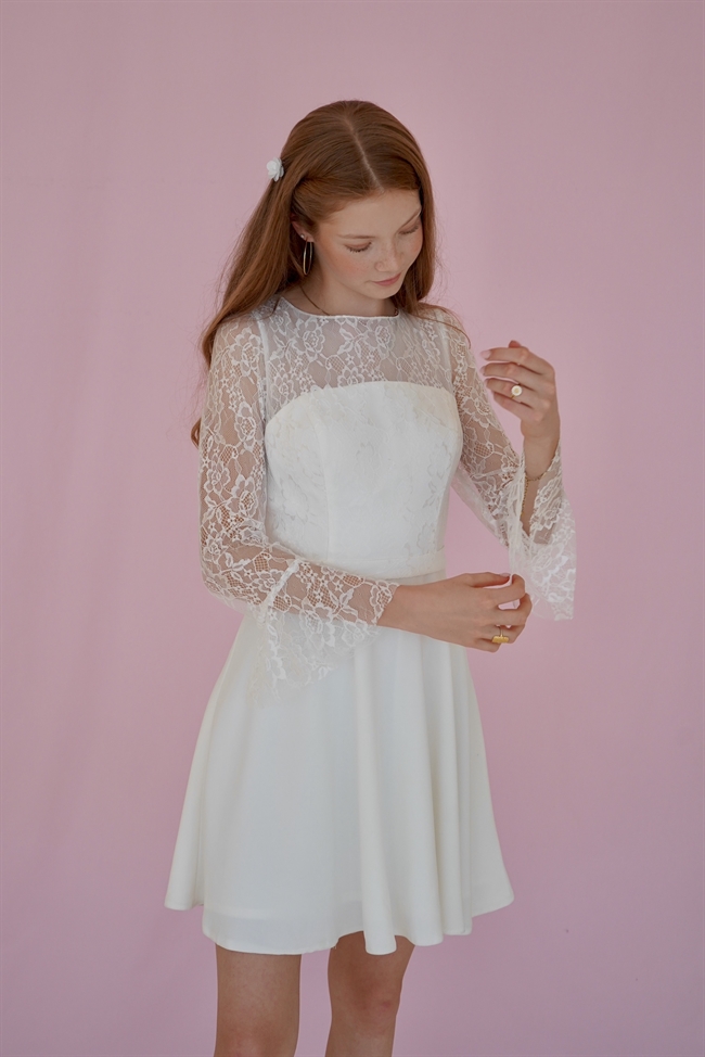 Konfirmationskjoler Ella i den fineste blonde