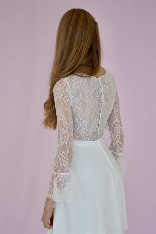 Konfirmationskjole Ella i den fineste blonde